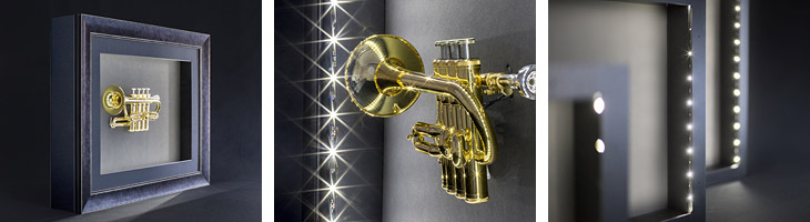 LED Box mit Trompete